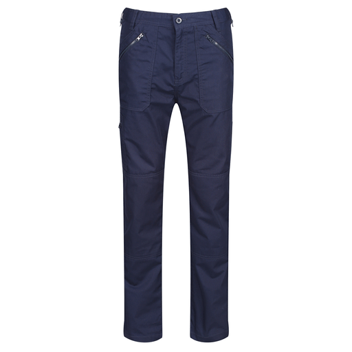 Regatta TRJ170 Multi Pocket Water-Repellent Work Trouser Navy Blue - CARGO & COMBAT TROUSERS