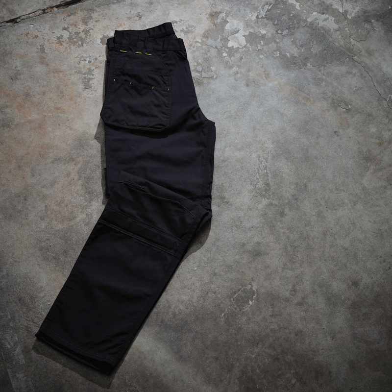 Regatta TRJ335 Hardwear Holster Pocket Kneepad Work Trousers Black 36" Waist / 33" Leg - SALE TROUSERS