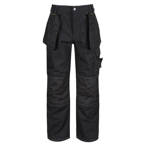 Regatta TRJ335 Hardwear Holster Pocket Kneepad Work Trousers Black 40" Waist Short Leg - Apparel & Accessories > Clothing > Uniforms & Workwear > Contractor Pants & Coveralls SALE TROUSERS