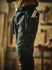 Regatta TRJ335 Hardwear Holster Pocket Kneepad Work Trousers Black 40" Waist Short Leg - Apparel & Accessories > Clothing > Uniforms & Workwear > Contractor Pants & Coveralls SALE TROUSERS