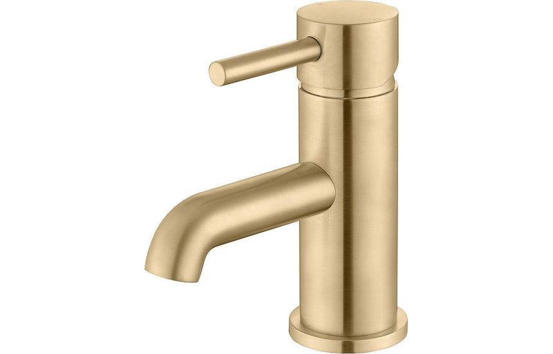 Rescorla Basin Mixer & Waste - Brushed Brass -