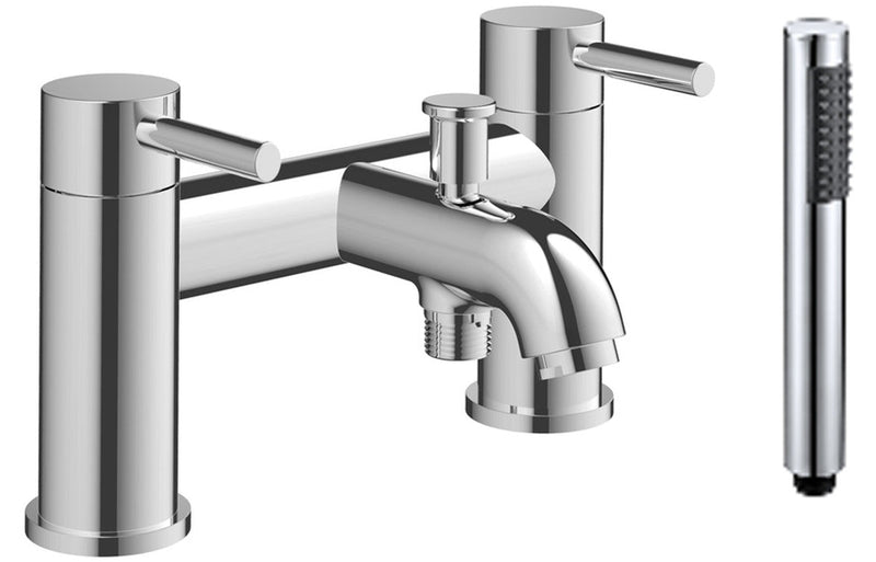 Rescorla Bath/Shower Mixer & Bracket - Chrome -