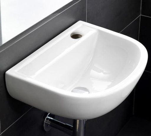 38cm Special Needs Basin 1 Tap Hole with no Overflow - Bathrooms