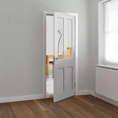 Rushmore White Primed Glazed Internal Door - 1981mm x 762mm -
