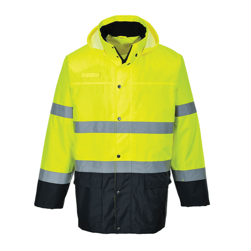Portwest S166 Hi-Vis Contrast Rain Lite Waterproof Traffic Jacket - HI-VIS JACKETS & COATS