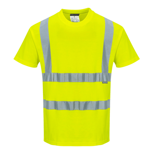 Portwest S170 Hi-Vis Cotton Comfort Breathable T-Shirt - HI-VIS T-SHIRTS