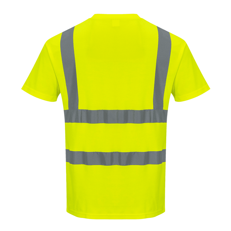 Portwest S170 Hi-Vis Cotton Comfort Breathable T-Shirt - HI-VIS T-SHIRTS