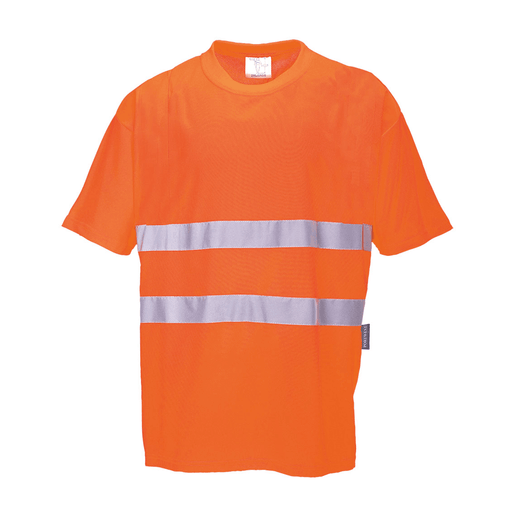 Portwest S172 Hi-Vis Cotton Comfort Breathable T-Shirt - HI-VIS T-SHIRTS