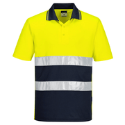Portwest S175 Hi-Vis Lightweight Contrast Breathable Polo Shirt - HI-VIS T-SHIRTS
