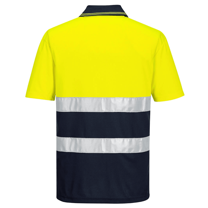 Portwest S175 Hi-Vis Lightweight Contrast Breathable Polo Shirt - HI-VIS T-SHIRTS