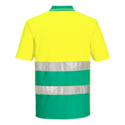 Portwest S175 Hi-Vis Lightweight Contrast Breathable Polo Shirt - HI-VIS T-SHIRTS