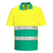 Portwest S175 Hi-Vis Lightweight Contrast Breathable Polo Shirt - HI-VIS T-SHIRTS