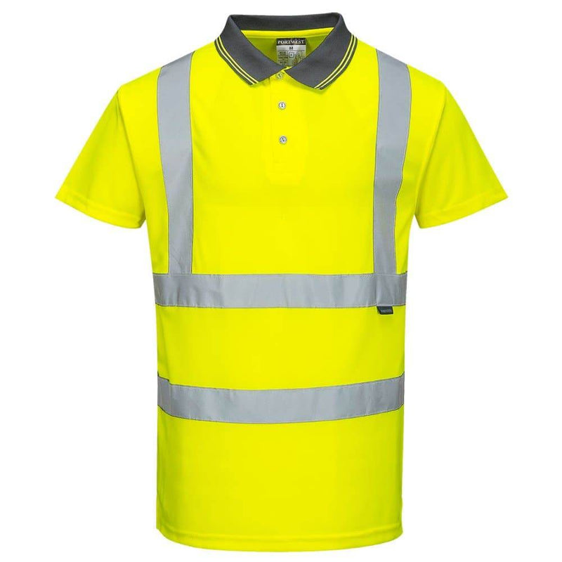 Portwest S477 Hi-Vis Polo Shirt - HI-VIS T-SHIRTS