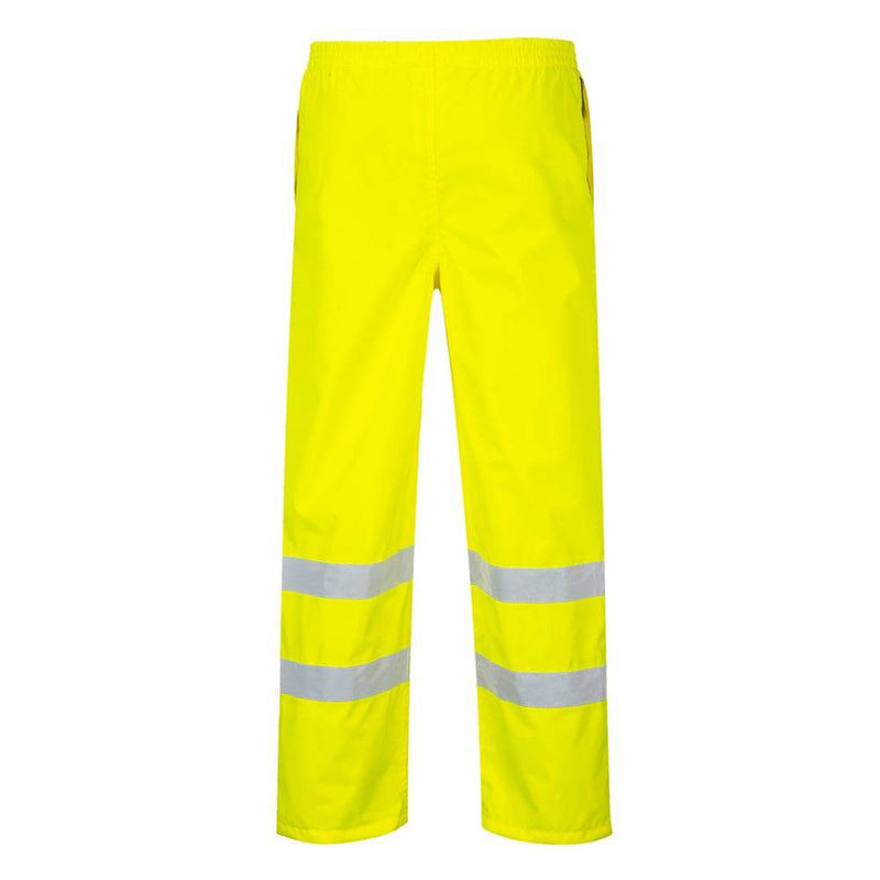 Portwest S487 Hi-Vis Breathable Waterproof Rain Trousers - WATERPROOF TROUSERS