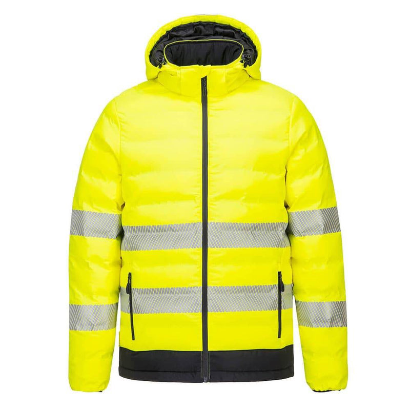 Portwest S548 Hi-Vis Ultrasonic Heated Tunnel Jacket - Battery Included - Apparel & Accessories > Clothing > Outerwear > Coats & Jackets > Bomber Jackets HI-VIS JACKETS & COATS