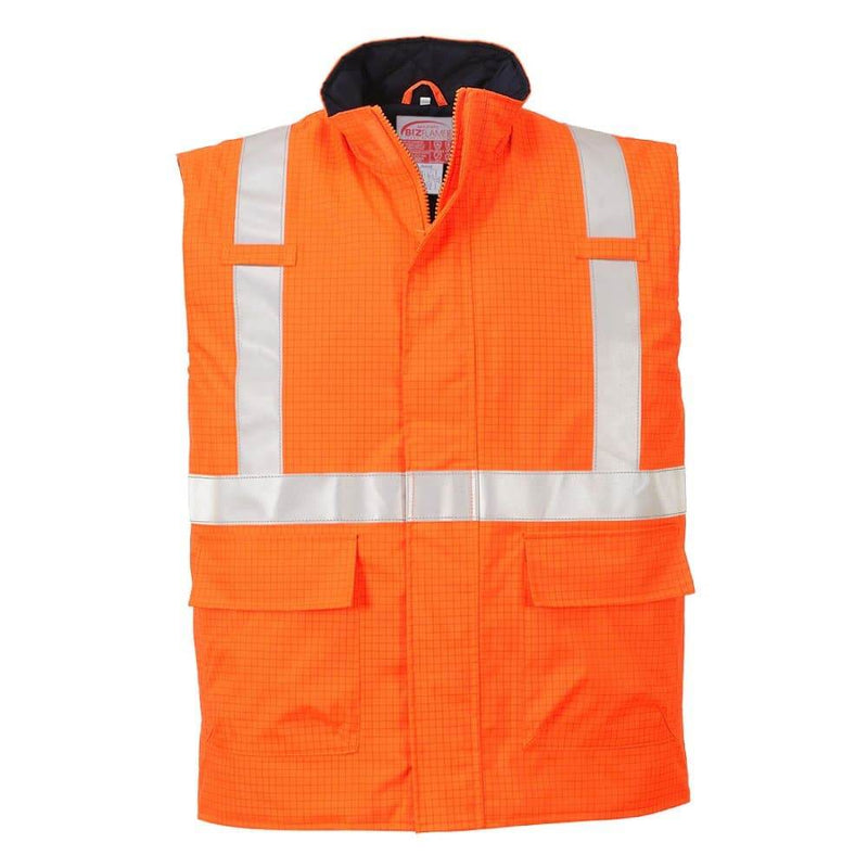 Portwest S776 Bizflame Rain Hi-Vis Antistatic FR Bodywarmer - FLAME RETARDANT JACKETS