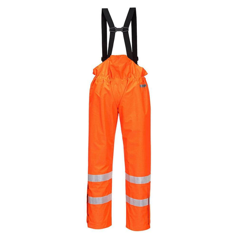 Portwest S780 Bizflame Hi-Vis Unlined Antistatic FR Rain Trousers - FLAME RETARDANT TROUSERS