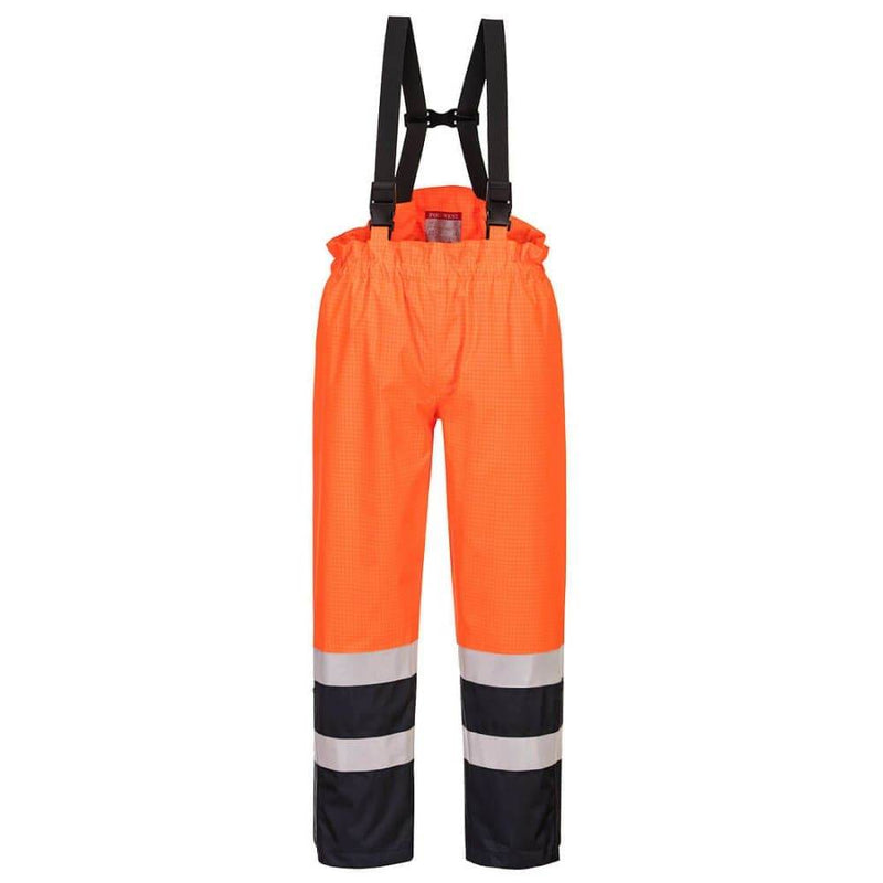 Portwest S782 Bizflame Rain Hi-Vis Multi-Protection Trouser - FLAME RETARDANT TROUSERS
