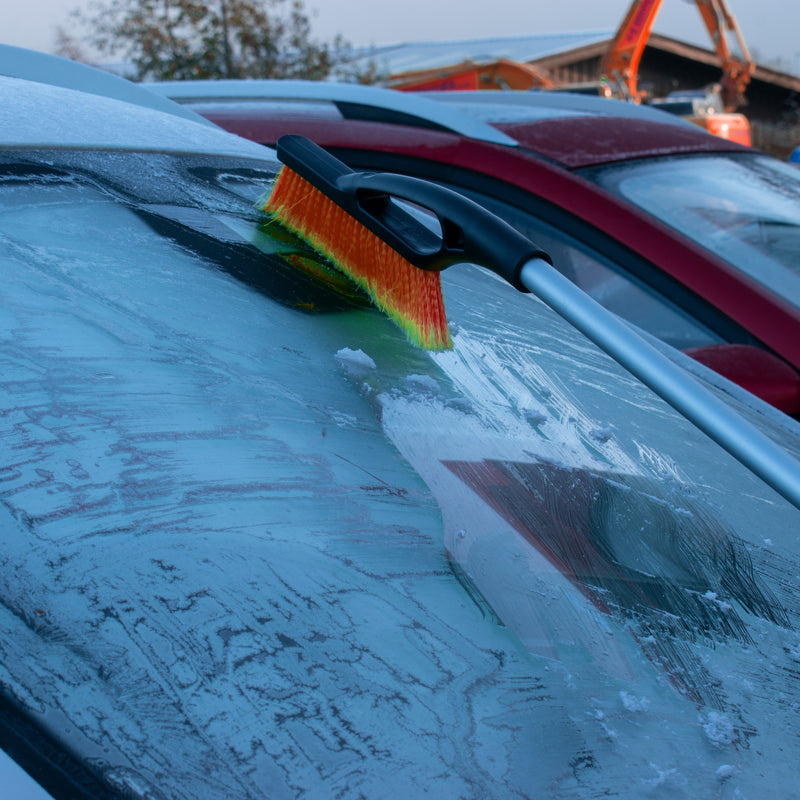 Telescopic Snow Brush + Ice Scraper Orange - Vehicles & Parts > Vehicle Parts & Accessories CAR
