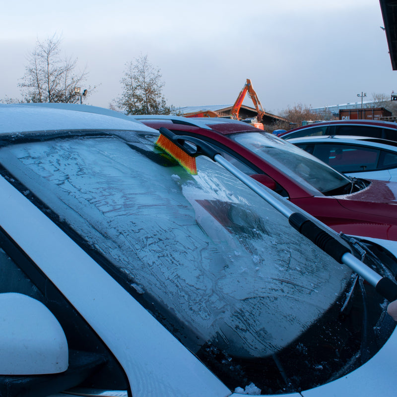 Telescopic Snow Brush + Ice Scraper Orange - Vehicles & Parts > Vehicle Parts & Accessories CAR