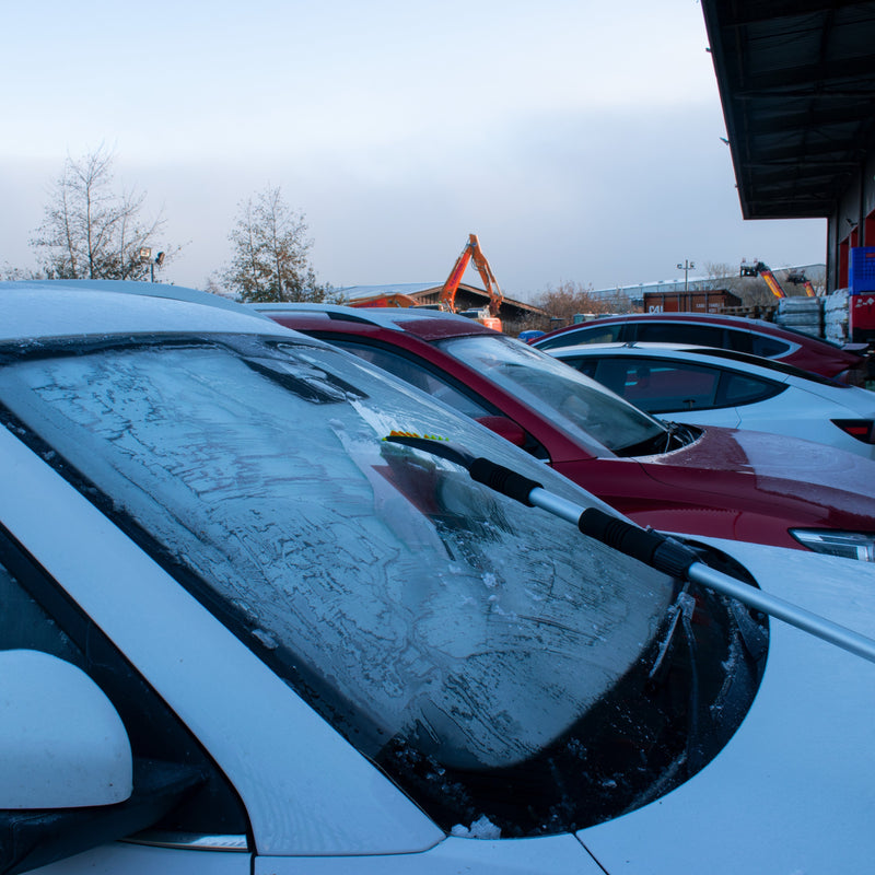 Telescopic Snow Brush + Ice Scraper Orange - Vehicles & Parts > Vehicle Parts & Accessories CAR