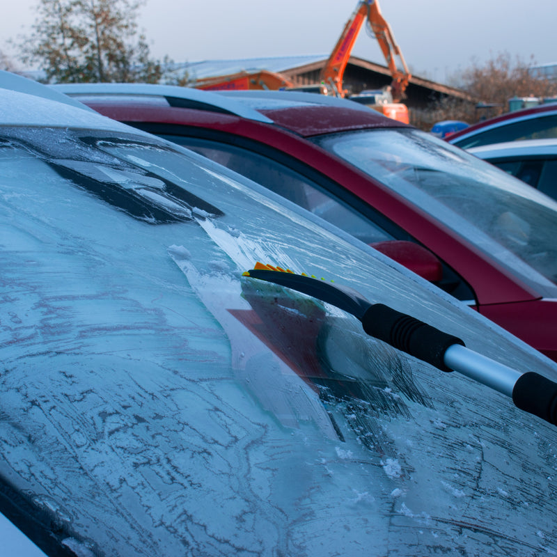 Telescopic Snow Brush + Ice Scraper Orange - Vehicles & Parts > Vehicle Parts & Accessories CAR