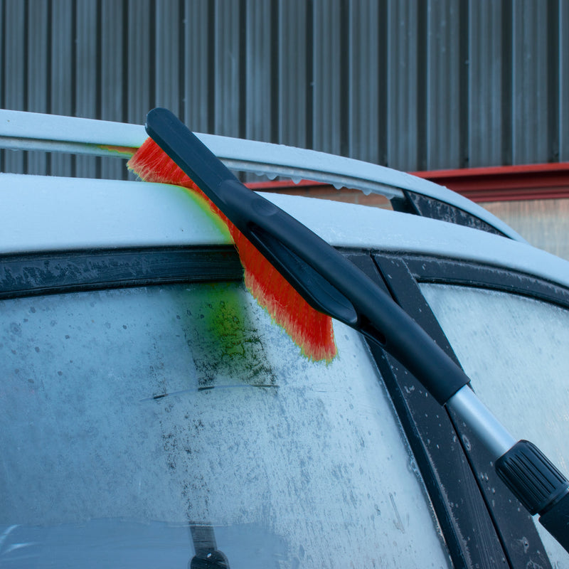 Telescopic Snow Brush + Ice Scraper Orange - Vehicles & Parts > Vehicle Parts & Accessories CAR