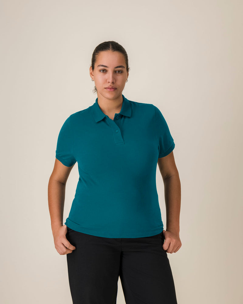 Organic Lightweight Polo Shirt: Womens