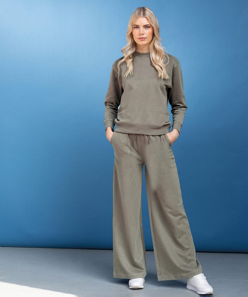 Womens Sustainable Fashion Wide Leg Joggers