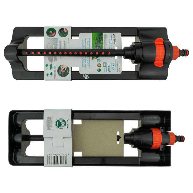 Oscillating Sprinkler Cost Wise Black Orange - Home & Garden > Lawn & Garden > Watering & Irrigation > Sprinklers & Sprinkler Heads > Sprinklers Garden watering