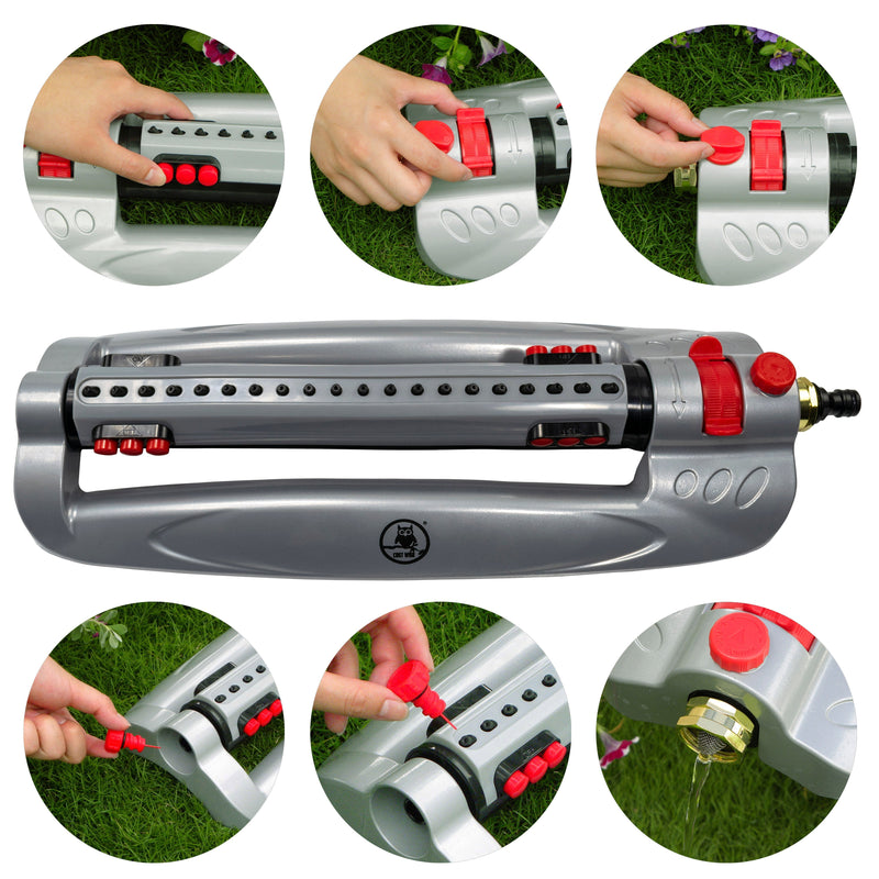 Bar Metal Turbo Oscillating Sprinkler - Home & Garden > Lawn & Garden > Watering & Irrigation > Sprinklers & Sprinkler Heads > Sprinklers Garden watering