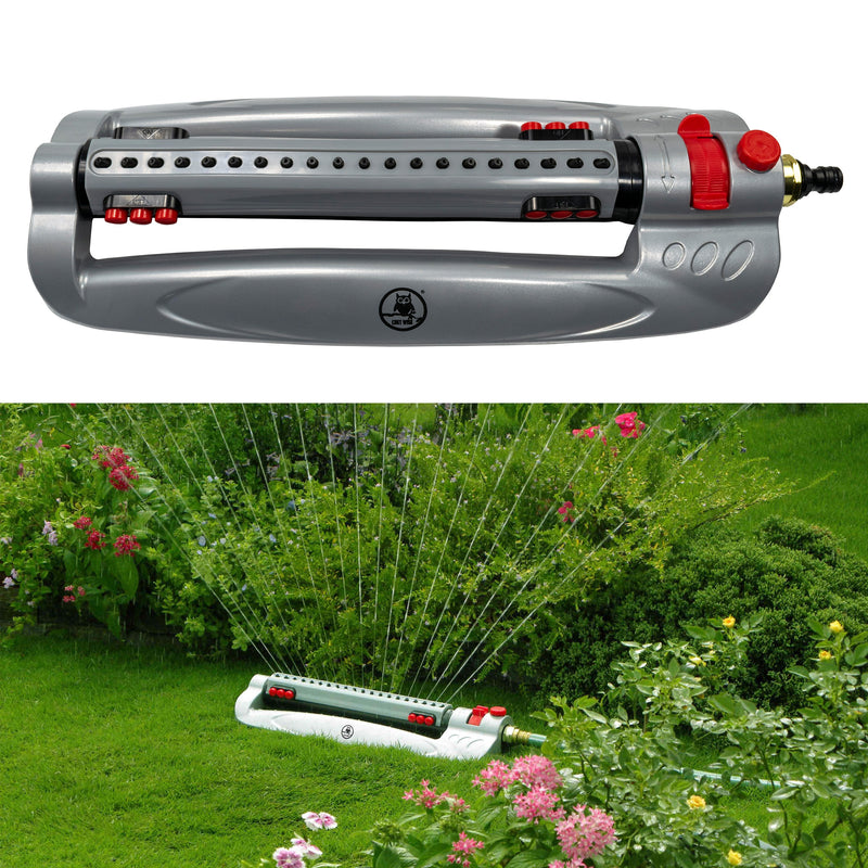 Bar Metal Turbo Oscillating Sprinkler - Home & Garden > Lawn & Garden > Watering & Irrigation > Sprinklers & Sprinkler Heads > Sprinklers Garden watering