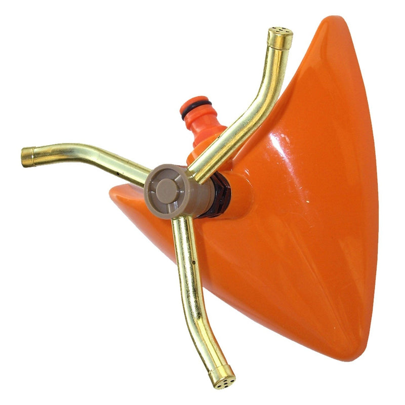 3-Arm Revolving Sprinkler Orange Leaf - Home & Garden > Lawn & Garden > Watering & Irrigation > Sprinklers & Sprinkler Heads > Sprinklers Garden watering