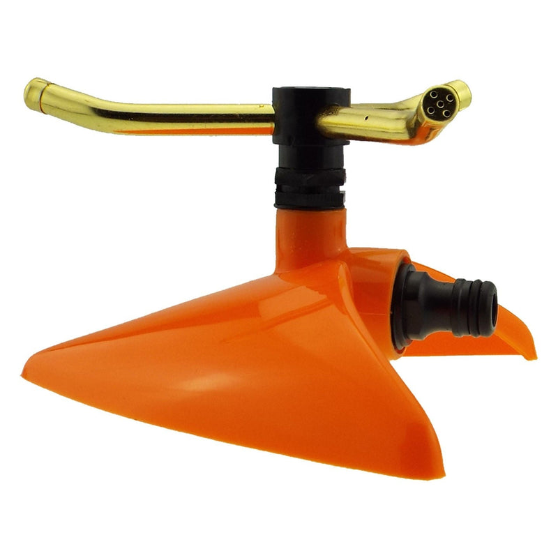 3-Arm Revolving Sprinkler Orange Leaf - Home & Garden > Lawn & Garden > Watering & Irrigation > Sprinklers & Sprinkler Heads > Sprinklers Garden watering