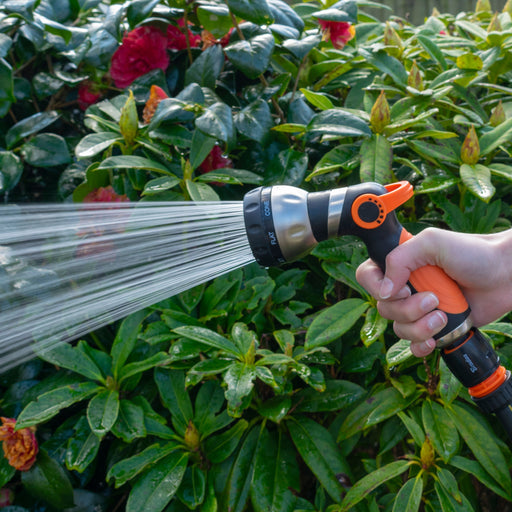 Hose Gun Water Sprayer 8-Pattern Multi-Function, Cost Wise Black/Orange - Home & Garden > Lawn & Garden > Watering & Irrigation > Garden Hose Spray Nozzles