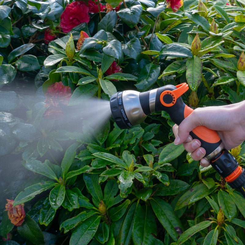 Hose Gun Water Sprayer 8-Pattern Multi-Function, Cost Wise Black/Orange - Home & Garden > Lawn & Garden > Watering & Irrigation > Garden Hose Spray Nozzles