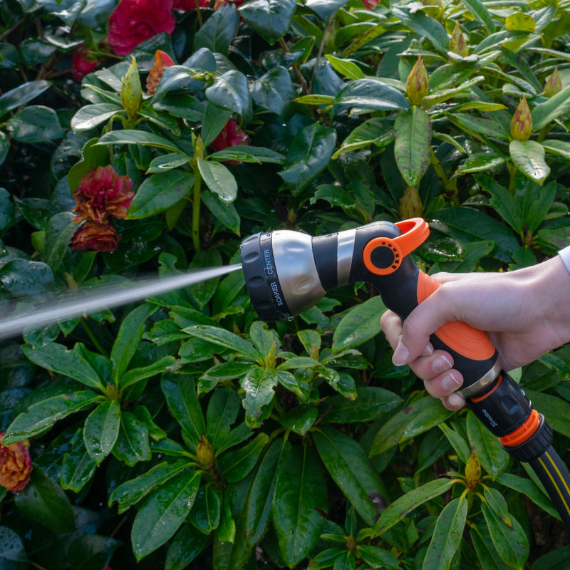 Hose Gun Water Sprayer 8-Pattern Multi-Function, Cost Wise Black/Orange - Home & Garden > Lawn & Garden > Watering & Irrigation > Garden Hose Spray Nozzles