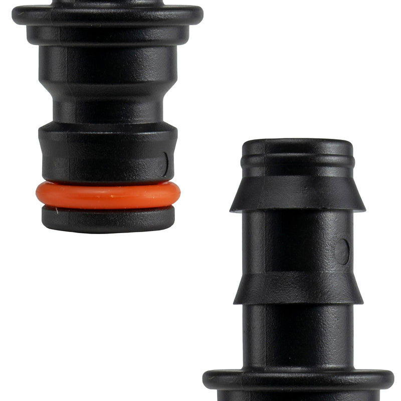 Porous Pipe Connector 1/2" Barb to Snap On Male - Home & Garden > Lawn & Garden Garden watering