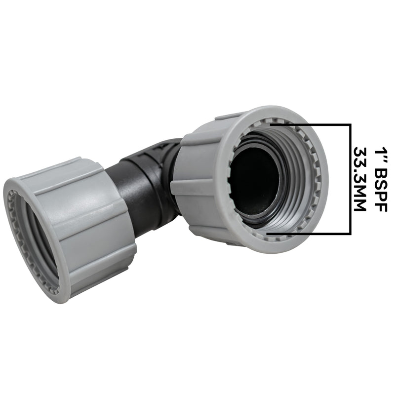 Swivel Elbow 1" BSP Female Female - Home & Garden > Lawn & Garden