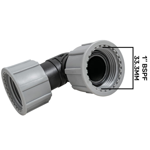 Swivel Elbow 1" BSP Female Female - Home & Garden > Lawn & Garden