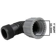 Swivel Elbow 1" BSP Male Female - Home & Garden > Lawn & Garden