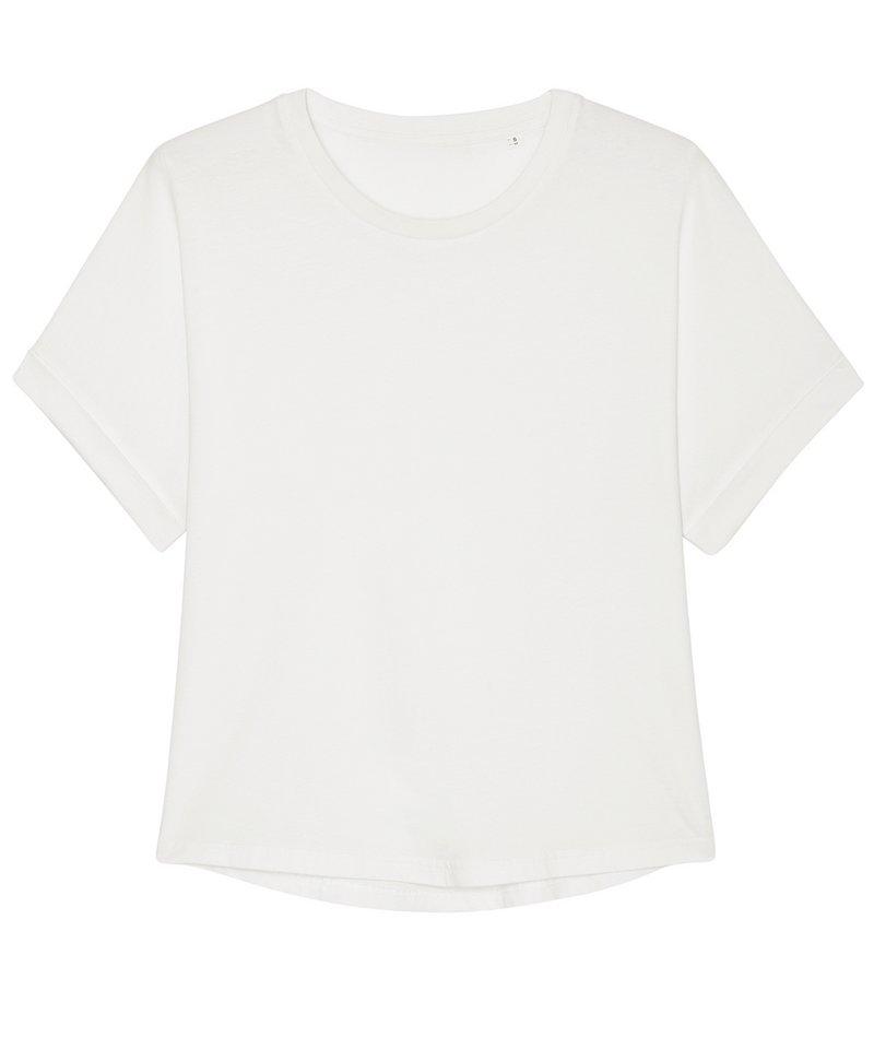 Organic Garment Dyed Roll Sleeve T-shirt: Womens