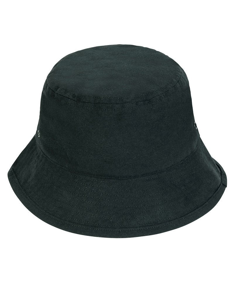 Bucket Work Hat Grey Black Natural Organic & Recycled - Sustainable Workwear Range