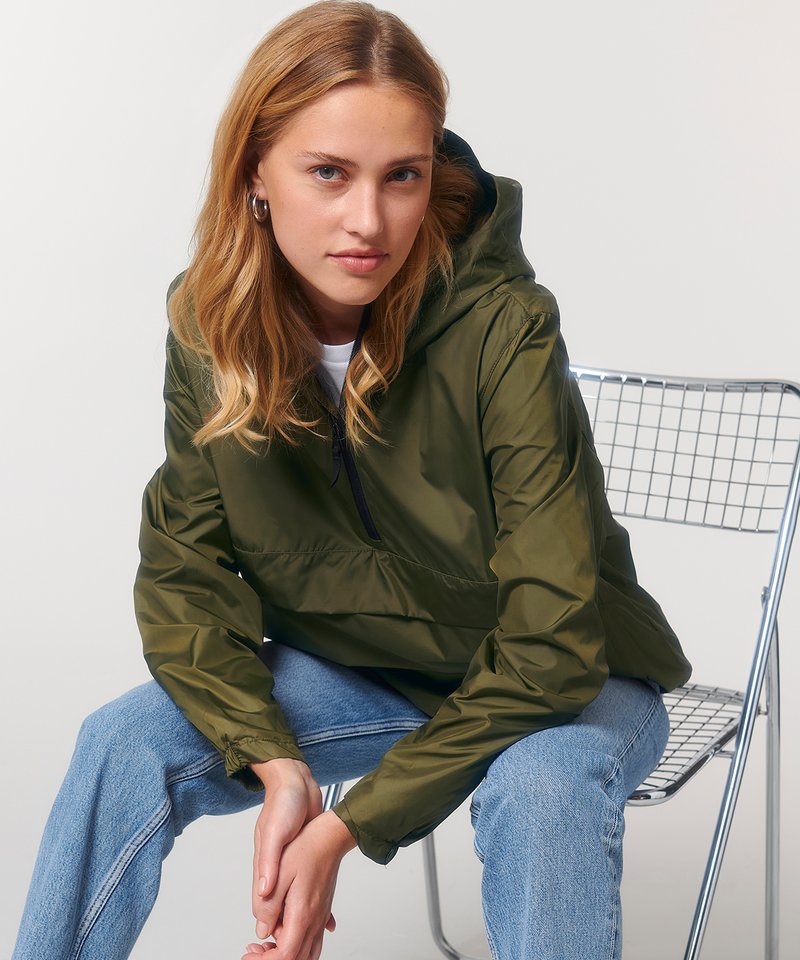 Recycled Polyester Zip Neck Anorak: Unisex