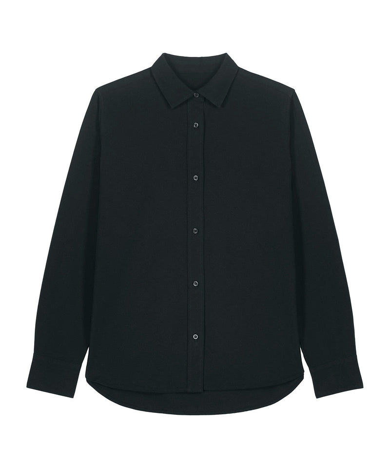 Organic Cotton Oxford Long Sleeve Shirt: Womens