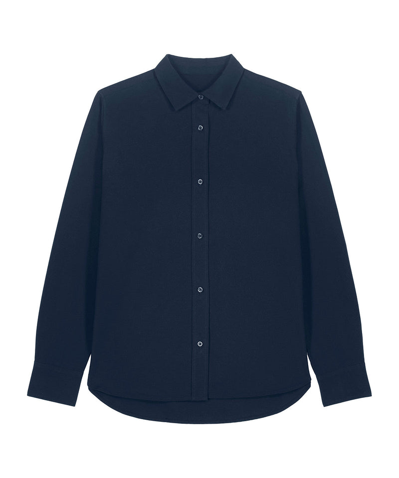 Organic Cotton Oxford Long Sleeve Shirt: Womens