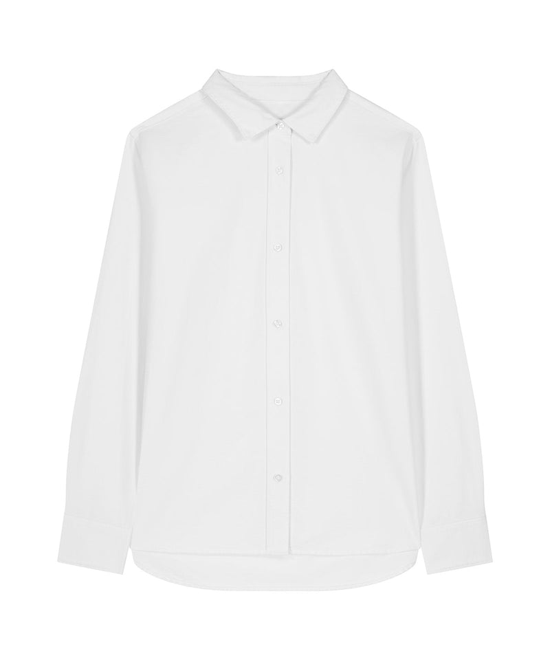 Organic Cotton Oxford Long Sleeve Shirt: Womens