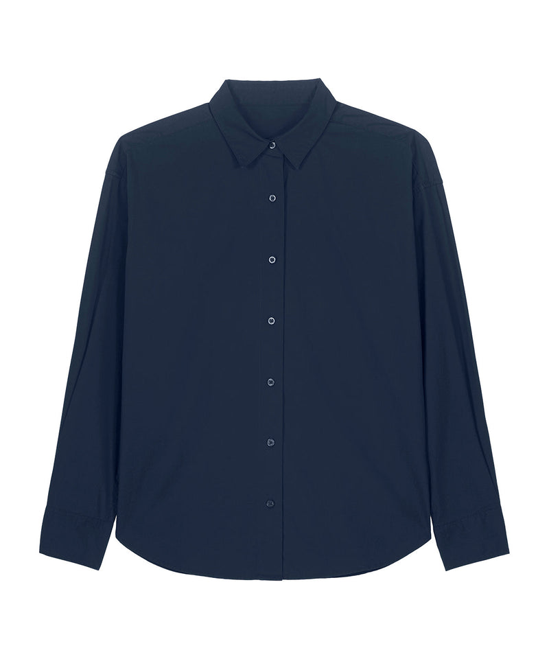 Organic Poplin Long Sleeve Shirt: Mens