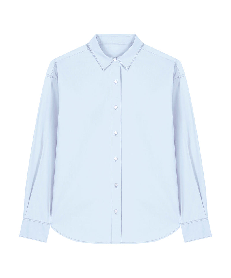Organic Poplin Long Sleeve Shirt: Mens