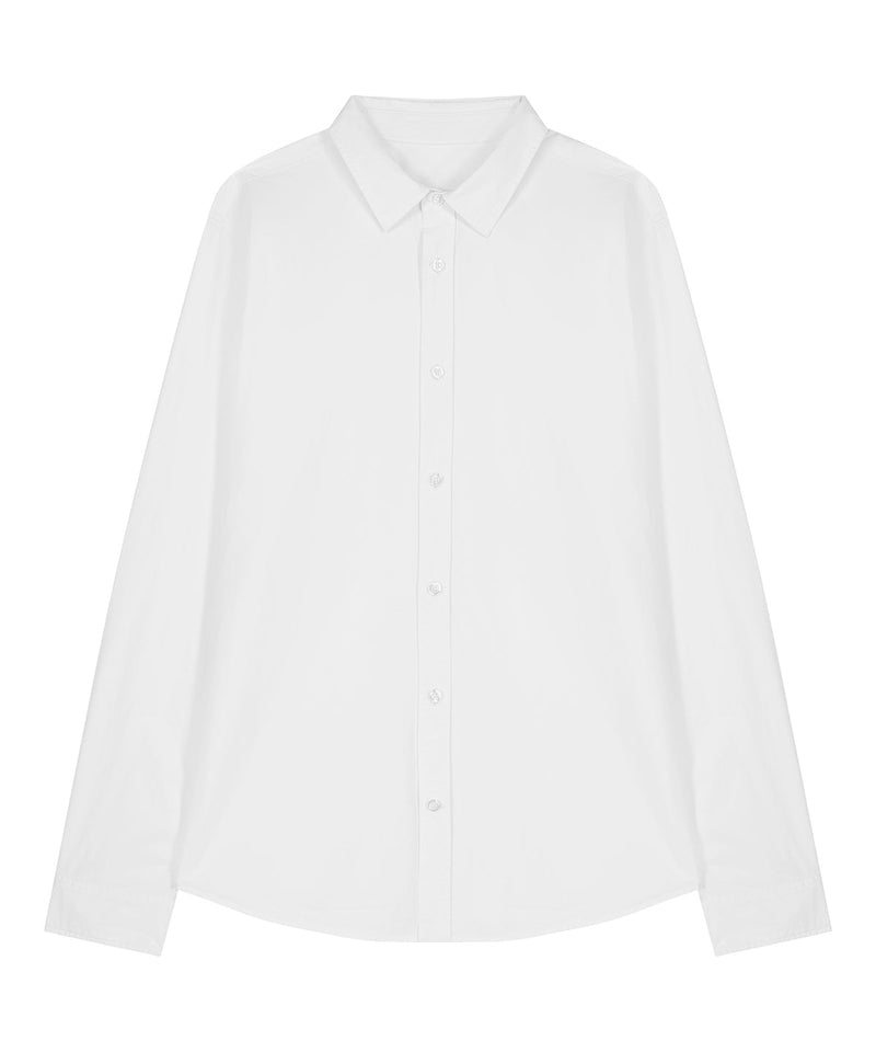 Organic Poplin Long Sleeve Shirt: Womens